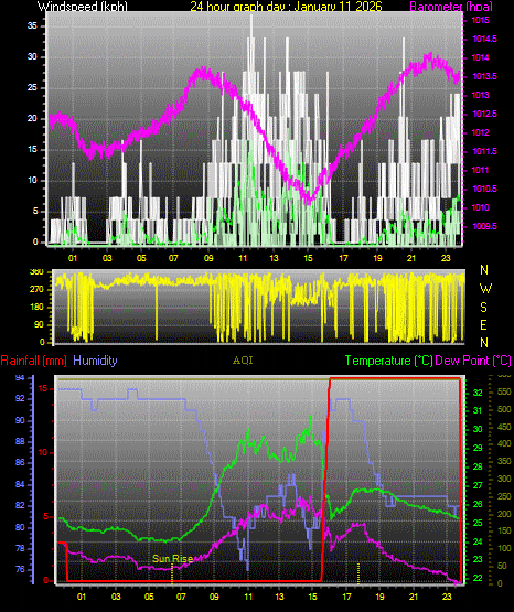 24 Hour Graph for Day 11