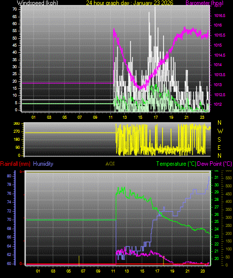 24 Hour Graph for Day 23